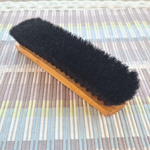 Vintage Genuine Walther Saddleback Shoeshine Brush Switzerland Pure Horsehair - Picture 2 of 8